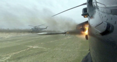 HHQ-nin helikopter bölmələri uçuş məşqləri keçirir - VİDEO - FOTO