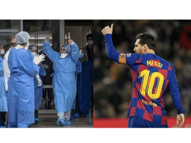 Messi həkimlərə təşəkkür etdi: 