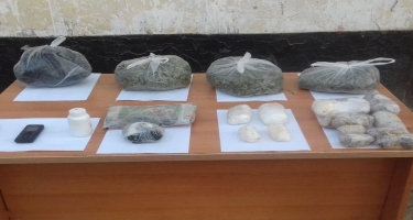 Sərhəddən 17 kq-dan artıq narkotikin keçirilməsinin qarşısını alıb - FOTO