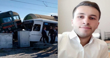 Bakıda avtobusla qatarın toqquşduğu qəzada xəsarət alan Novruz öldü