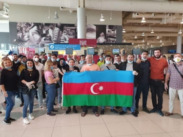 149 Azərbaycan vətəndaşı Birləşmiş Ərəb Əmirliklərindən Bakıya yola salınıb - FOTO