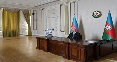 Azərbaycan Prezidenti İlham Əliyevlə Moldova Prezidenti İqor Dodon arasında videokonfrans formatında görüş keçirilib - FOTO