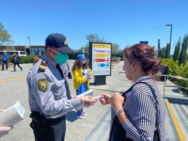 BNA və Baş Polis İdarəsi birgə əhaliyə maska payladı, maarifləndirdi - FOTO