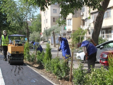 Bakının bu küçələrində təmir-yenidənqurma işləri aparılır - FOTO