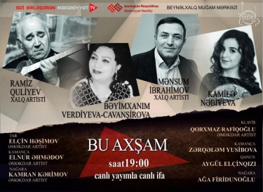 Beynəlxalq Muğam Mərkəzindən canlı efir görkəmli xanəndə Xan Şuşinskiyə həsr olunub