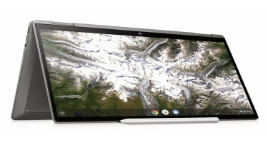 “HP Chromebook x360 14c” noutbuku “Chrome OS” sisteminin idarəetməsi ilə işləyir