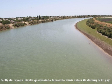 Xəzərin suyunun Kürə axmasının səbəbləri açıqlandı - FOTO