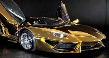 Əslindən daha baha minisurət - Lamborghini Aventador Gold