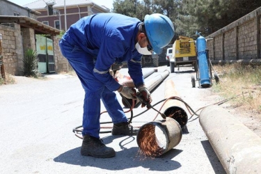 Bakıda ilin 6 ayı ərzində 584 kilometrlik yeni qaz kəmərləri çəkilib