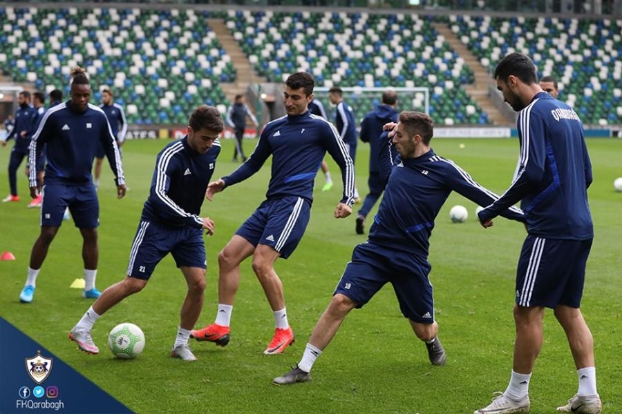 ''Qarabağ''ın Şimali İrlandiyadakı məşqi - Şəkillər