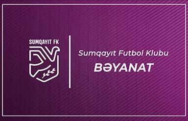 ''Sumqayıt'' bəyanat yayıb, üzr istədi