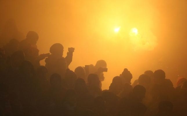 Konfrans Liqası matçı öncəsi azarkeş qarşıdurması