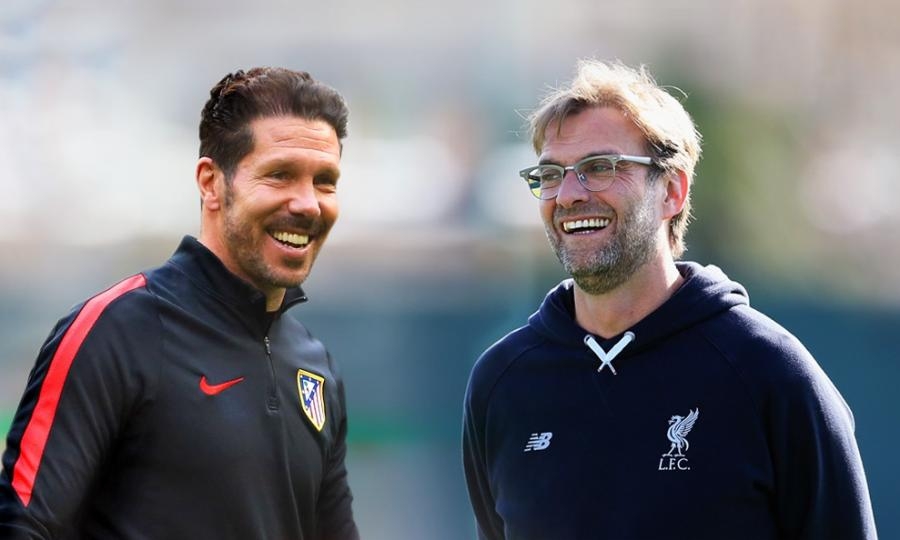 Kloppla Simeone dirsək-dirsəyə görüşdü -  Şəkil