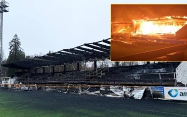 Komanda uduzdu, azarkeşləri stadionu yandırdı
