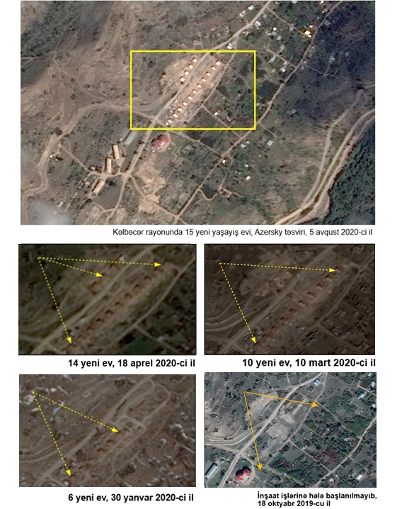 XİN Ermənistanın Kəlbəcərdə saldığı yeni qanunsuz yaşayış məskəninin peyk görüntülərini yayıb (FOTO)