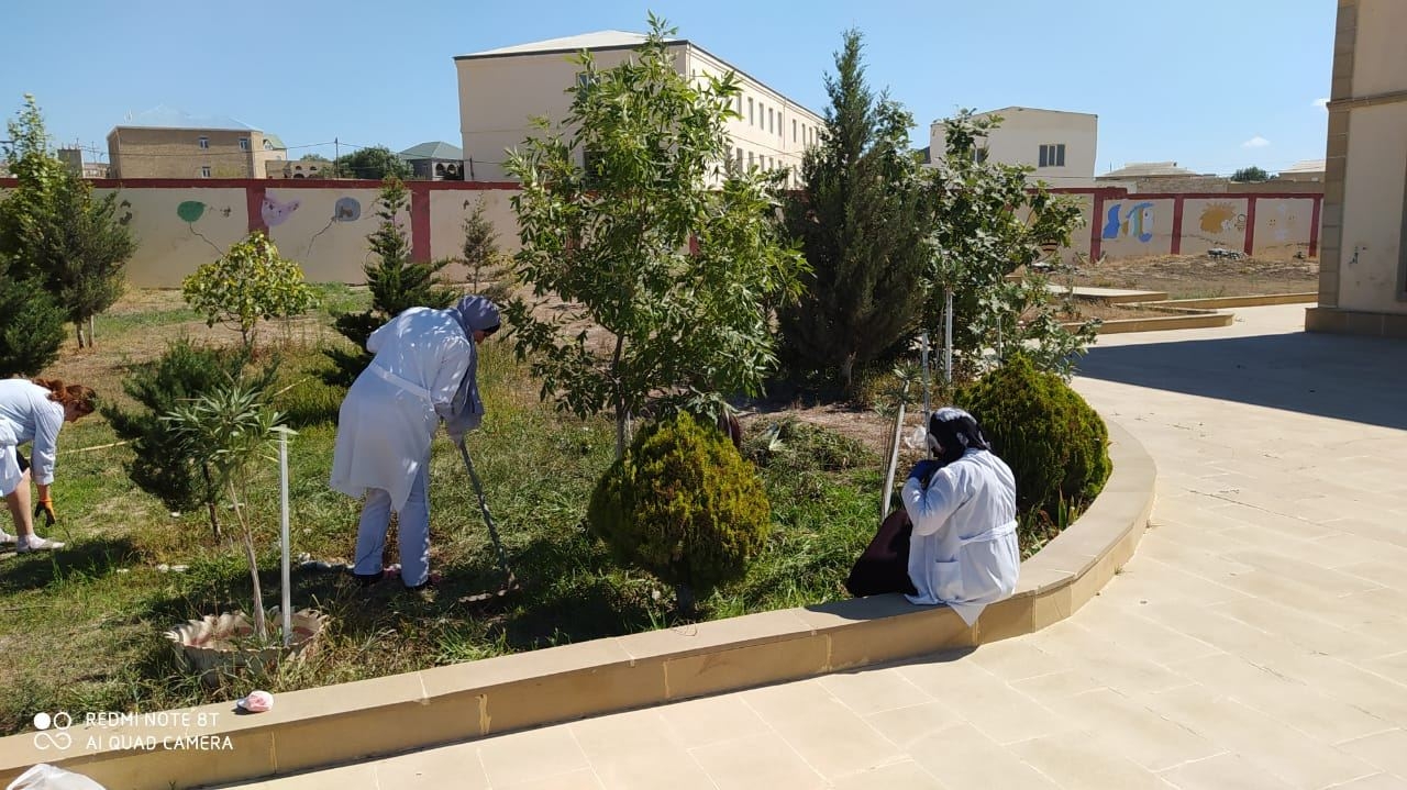 Abşeronda bağçalar dezinfeksiya edilir- Açılışa hazırlanır (FOTO)