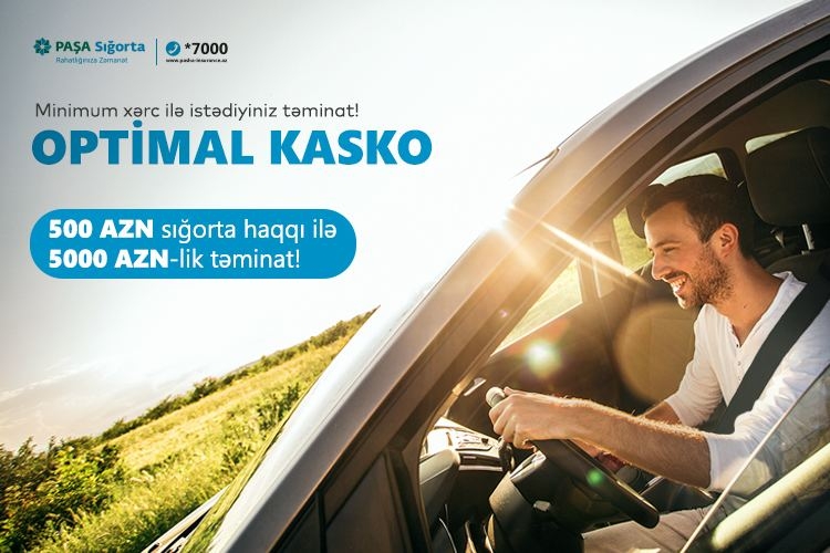 PAŞA Sığortadan sərfəli qiymətə KASKO sığortası arzulayan müştərilərimiz üçün optimal təklif