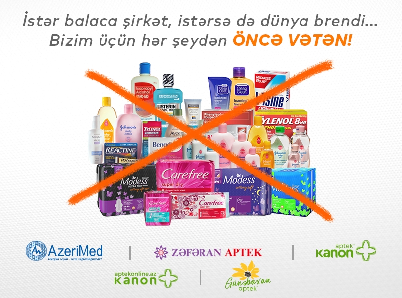 AzeriMed QSC rəsmi olaraq “Johnson & Johnson” şirkətinin mallarının satışına qadağa tətbiq etdi