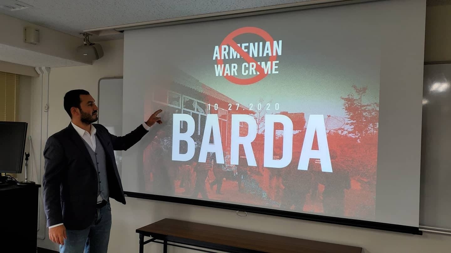 Yaponiya universitetində erməni faşizmi pislənib (FOTO)