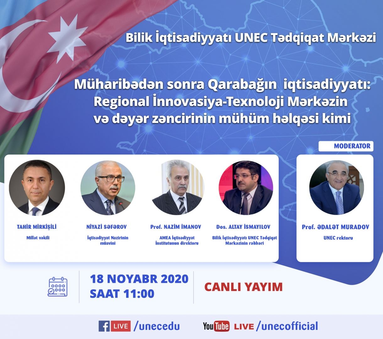 UNEC-də növbəti müzakirə: Müharibədən sonra Qarabağın  iqtisadiyyatı