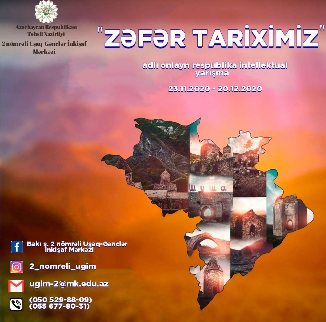 ''Zəfər tariximiz'' onlayn respublika intellektual yarışmasına start verilib