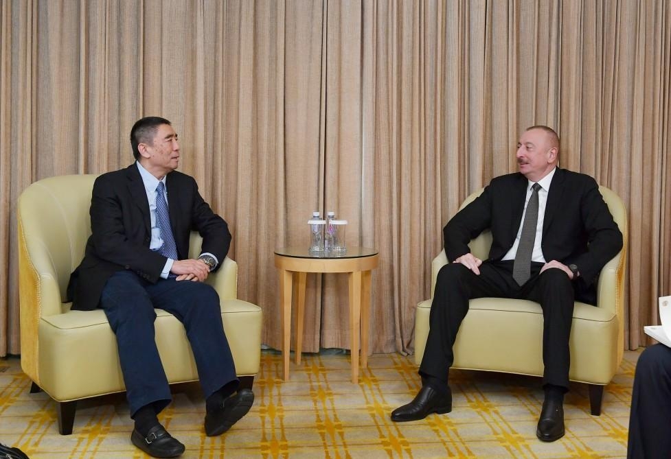 Azərbaycan Prezidenti İlham Əliyev ''China Poly Group'' Korporasiyasının sədri ilə görüşüb (FOTO)