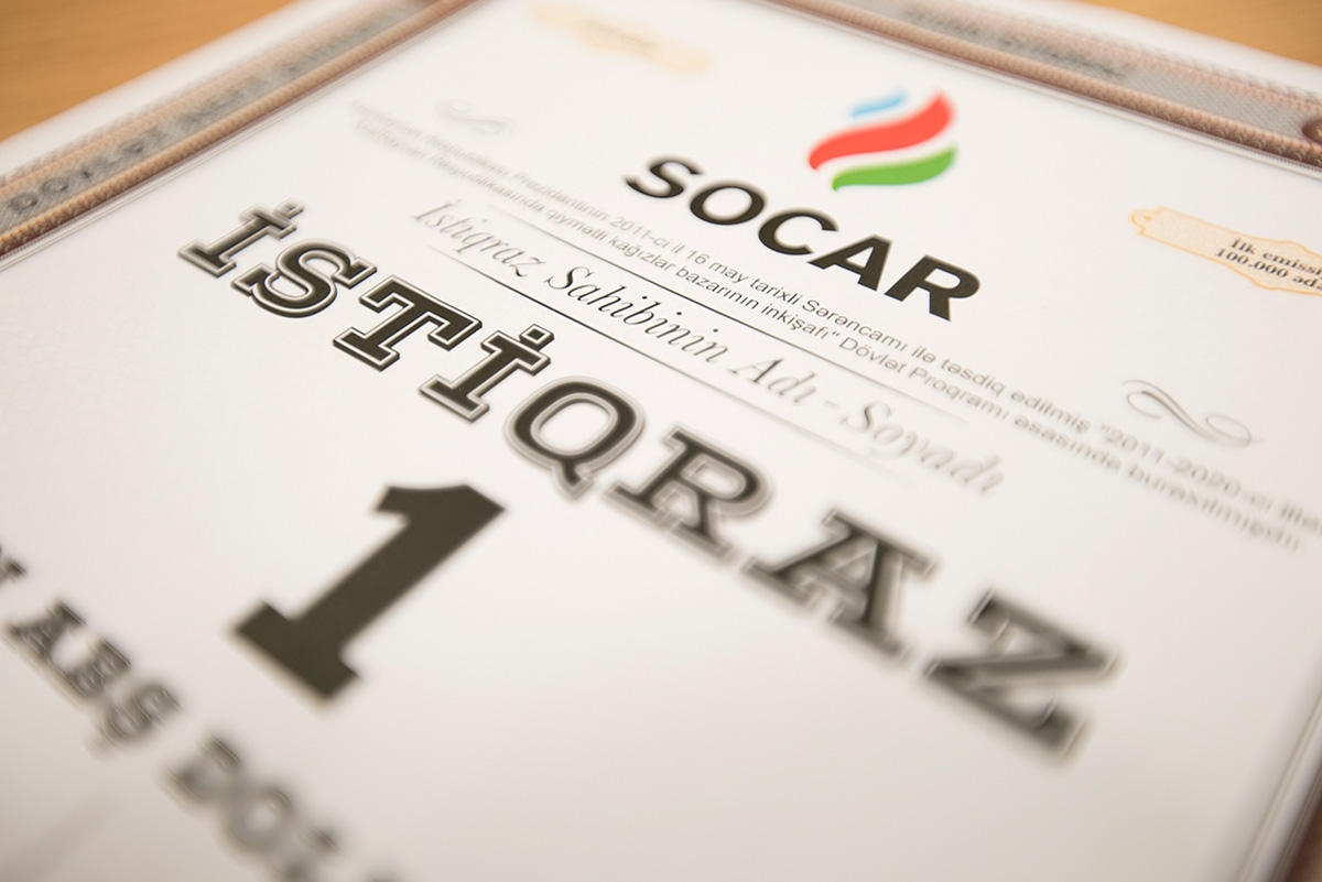 SOCAR istiqrazlarının sahibləri 13.75 milyon dollar qazanacaq (FOTO)