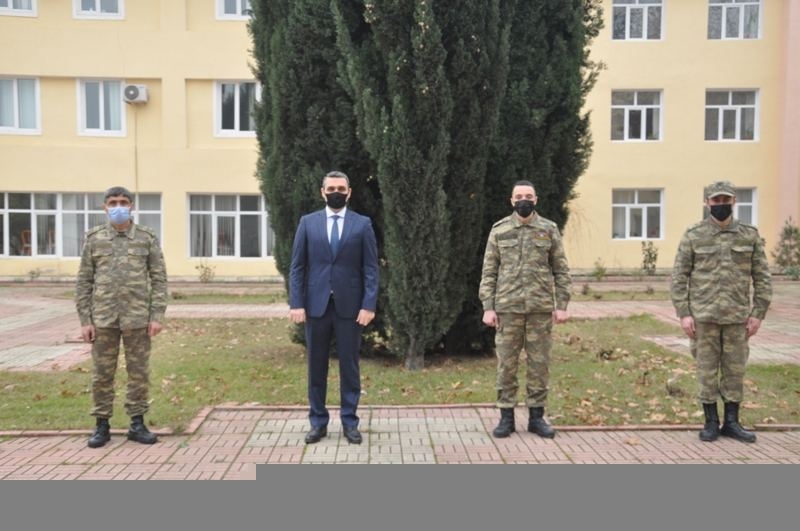 Mingəçevir Dövlət Universitetinin rektoru Vətən müharibəsində iştirak edən əməkdaşlarla görüşüb (FOTO)