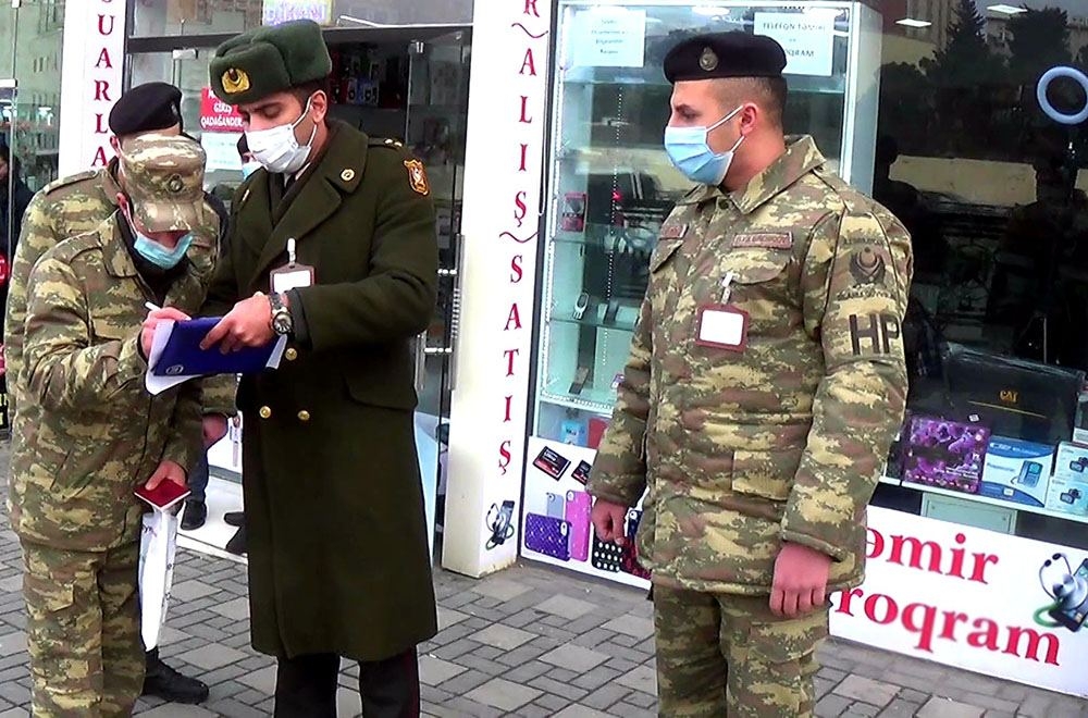 Hərbi geyimi qanunsuz daşıyanlara qarşı tədbirlər görülür - Reydlərə başlandı (FOTO/VİDEO)