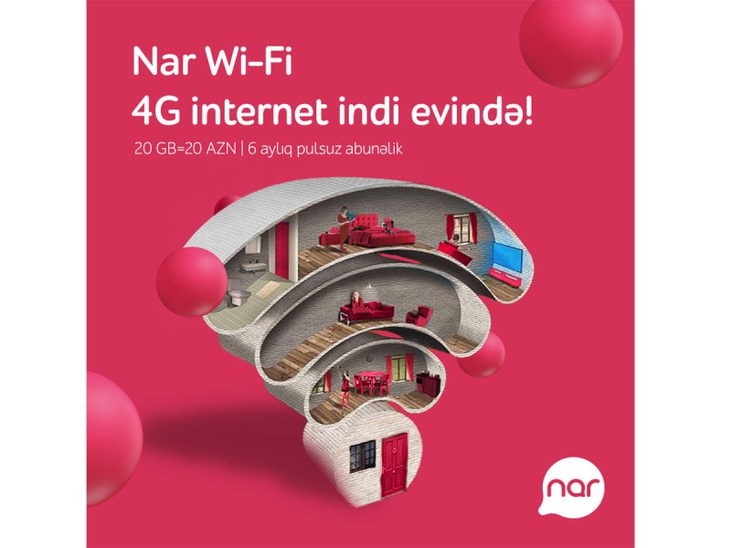 “Nar Wi-Fi” ilə bağ mövsümündə internetsiz qalma!