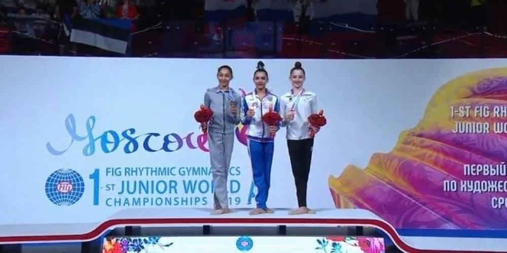 Gimnastımız Arzu Cəlilova dünya çempionatının ikiqat mükafatçısı olub