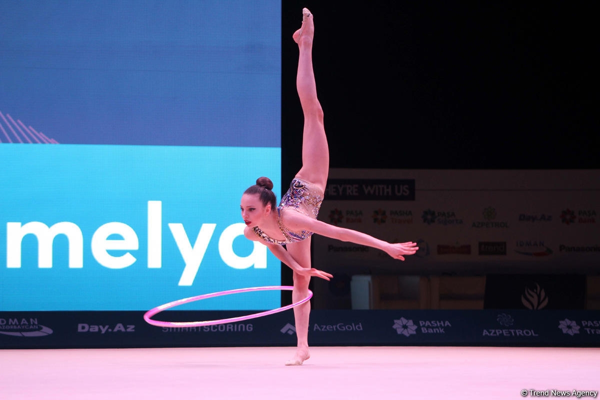 Milli Gimnastika Arenasında bədii gimnastika üzrə Dünya Kuboku keçirilir (FOTO)