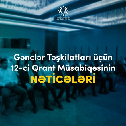 Gənclər Fondu 12-ci qrant müsabiqəsinin nəticələrini elan edir