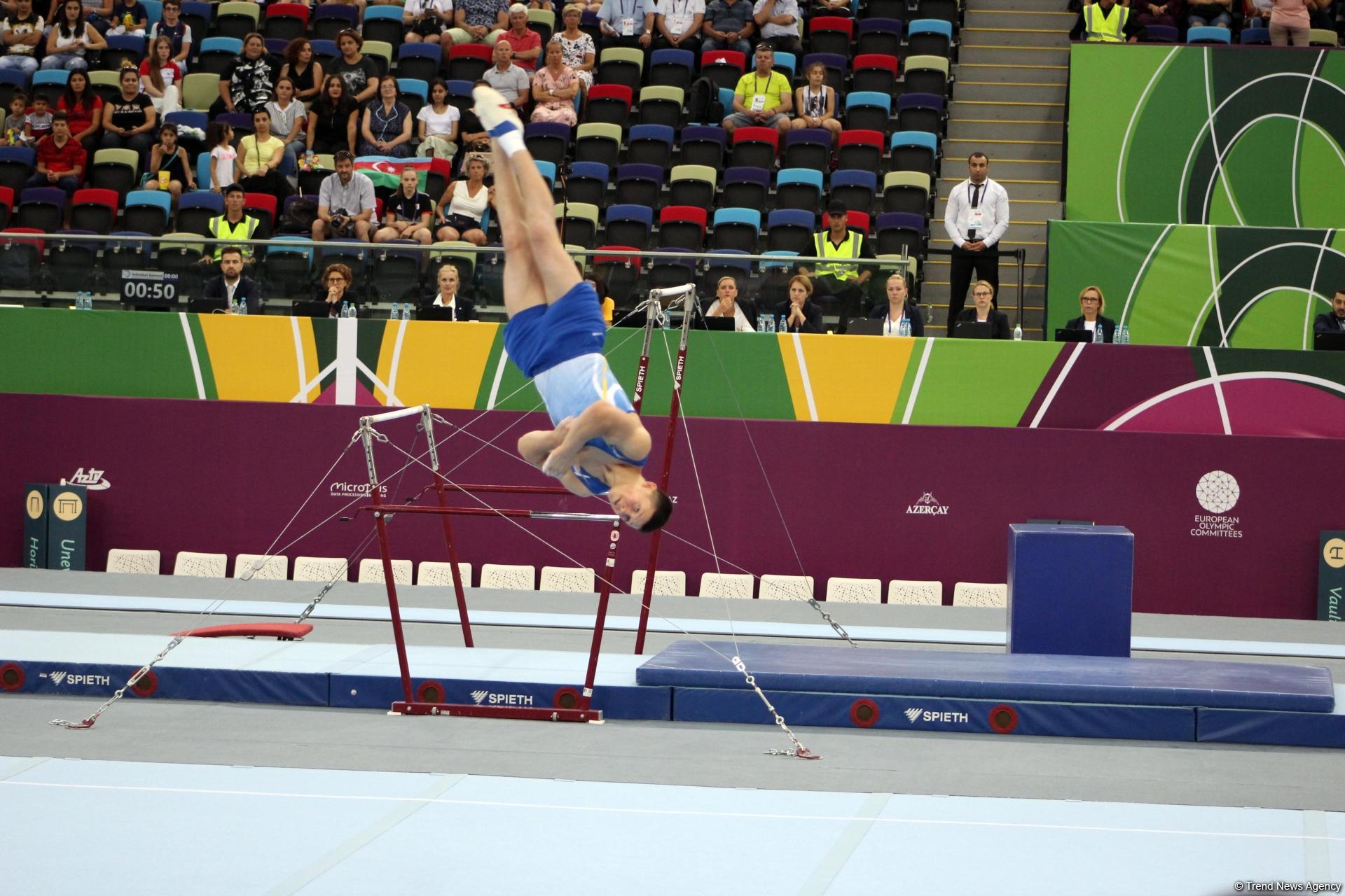 ''EYOF Bakı 2019'': Milli Gimnastika Arenasında idman gimnastikası üzrə yarışların 4-cü günü başlayıb (FOTO)