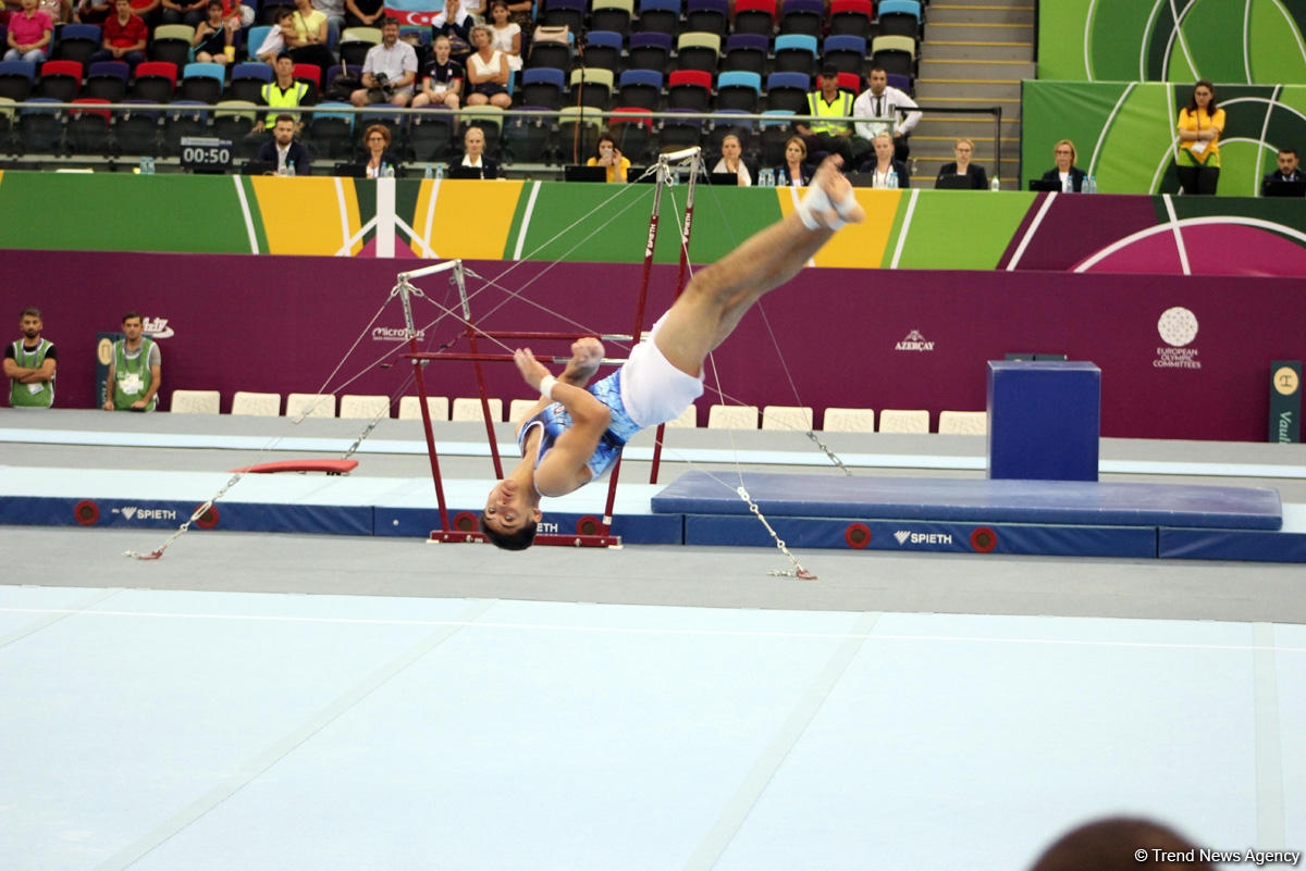 ''EYOF Bakı-2019'': İdman gimnastikası yarışlarından maraqlı anlar (FOTO)