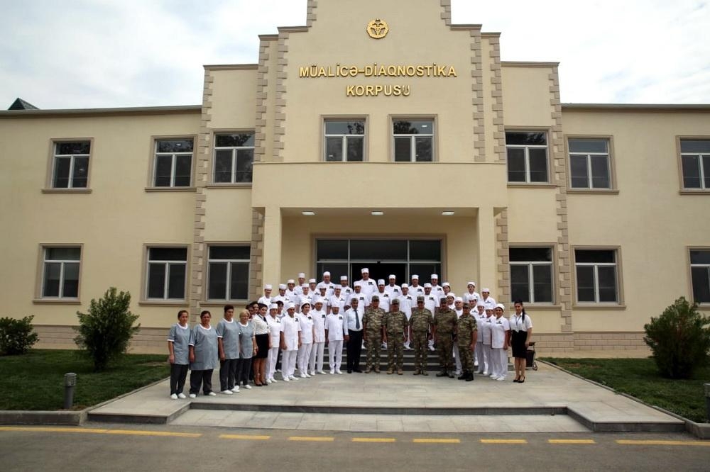 Cəbhəboyu zonada yeni tikilən hərbi hospitalın açılışı olub (FOTO)