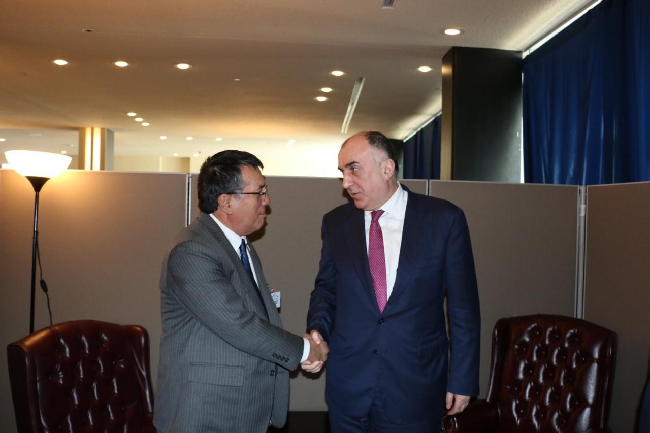 Xarici İşlər naziri Elmar Məmmədyarov Marşal Adalarından olan həmkarı ilə görüşdü (FOTO)