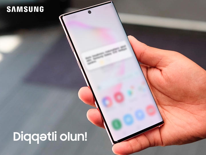 Samsung ''Azərpoçt'' MMC-nin ölkə əhalisinə müraciəti ilə bağlı rəsmi açıqlama verib