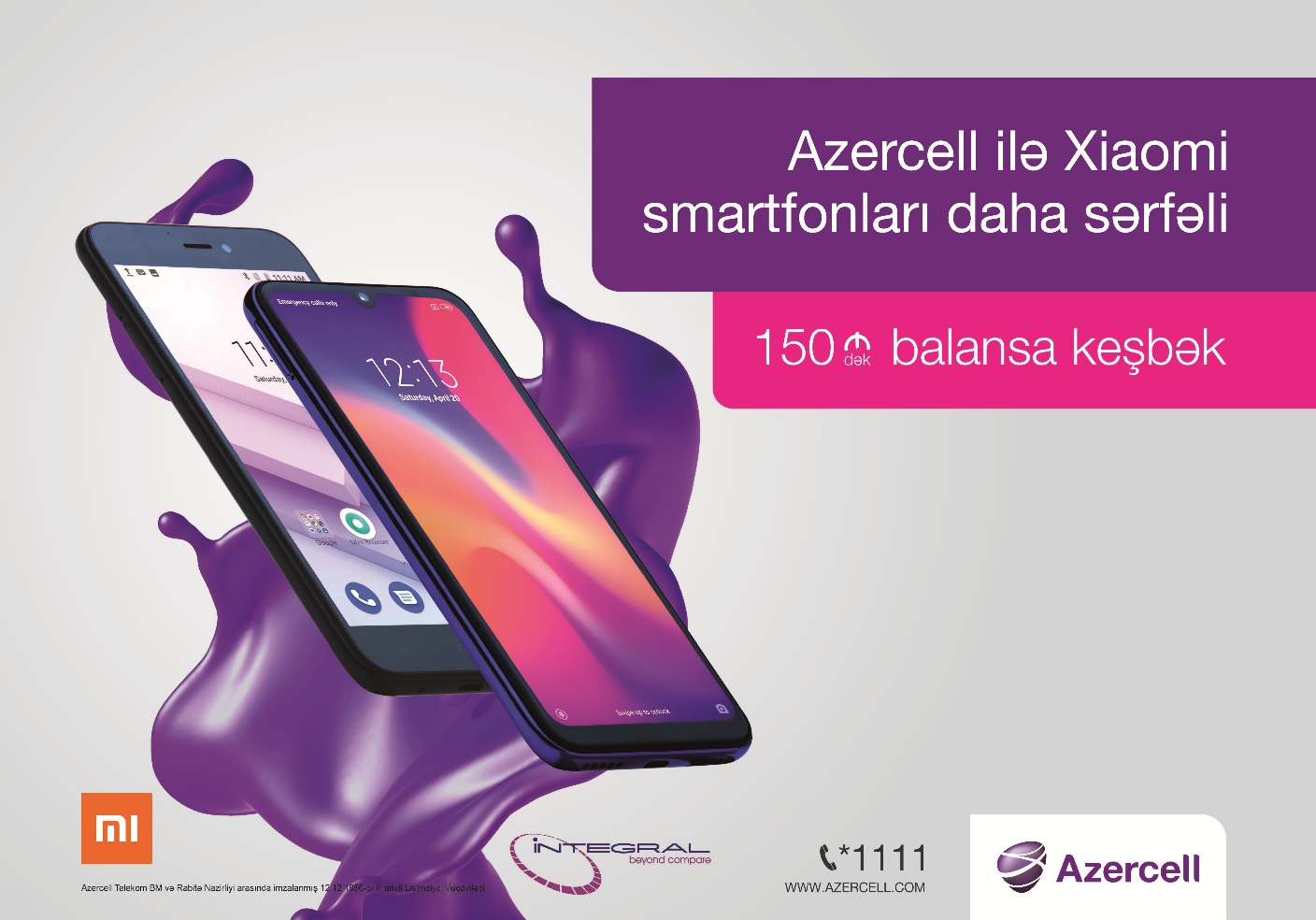 Bu yaz Xiaomi smartfonu əldə et, Azercell-dən hədiyyə qazan!