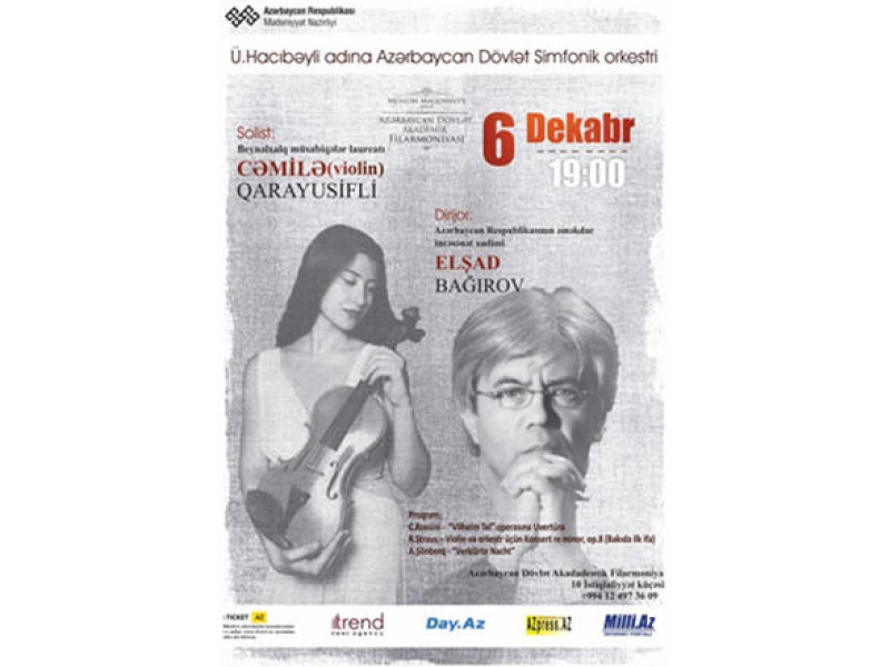 Azərbaycan Dövlət Simfonik Orkestrinin konserti keçiriləcək