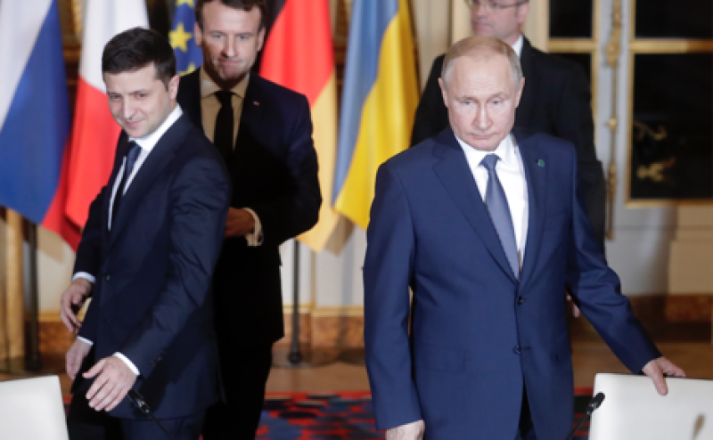 Parisdə Putin və Zelenski arasında danışıqlar keçirilib