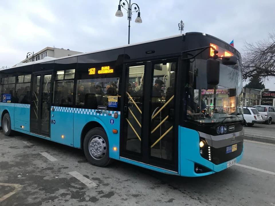 Bakıda 12 metrlik avtobuslar xəttə buraxıldı (FOTO)