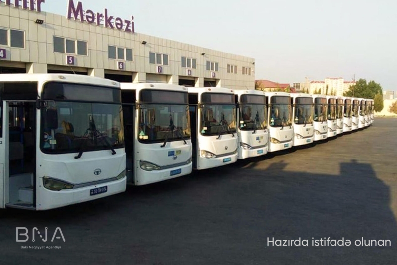 Sabahdan bu xətt üzrə avtobuslar dəyişdirilir (FOTO)