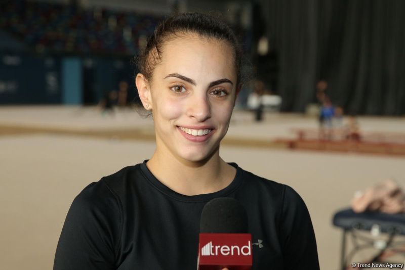 İsrail gimnastı Linoy Aşram: Milli Gimnastika Arenasında özümü evdəki kimi hiss edirəm