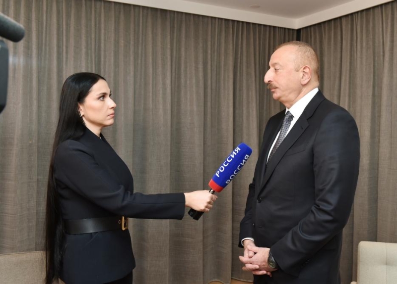 Azərbaycan Prezidenti İlham Əliyevin Rusiyanın “Rossiya-24” televiziya kanalına müsahibəsi (FOTO/VİDEO)