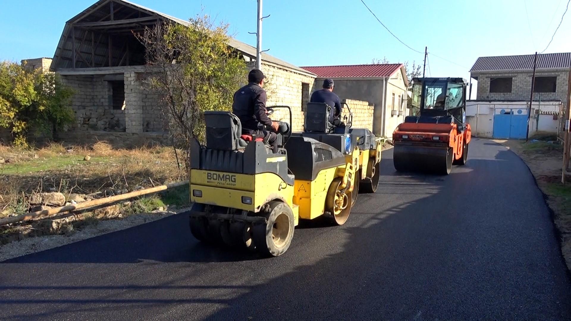 Bakının bu rayonunda 135 küçə asfaltlanıb (FOTO)