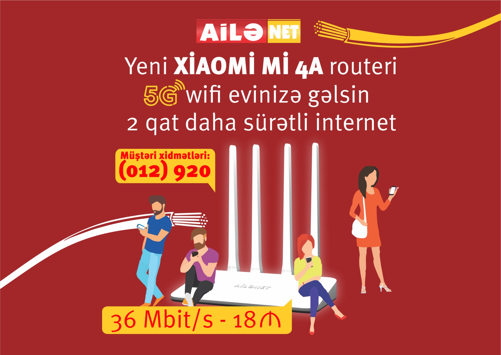 Ailə NET Azərbaycanda 5G WiFi şəbəkəsinin tətbiqinə başlayır