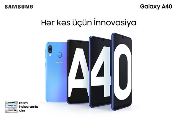 Samsung Galaxy A40 – rahatlıq üçün yaradılmış smartfon