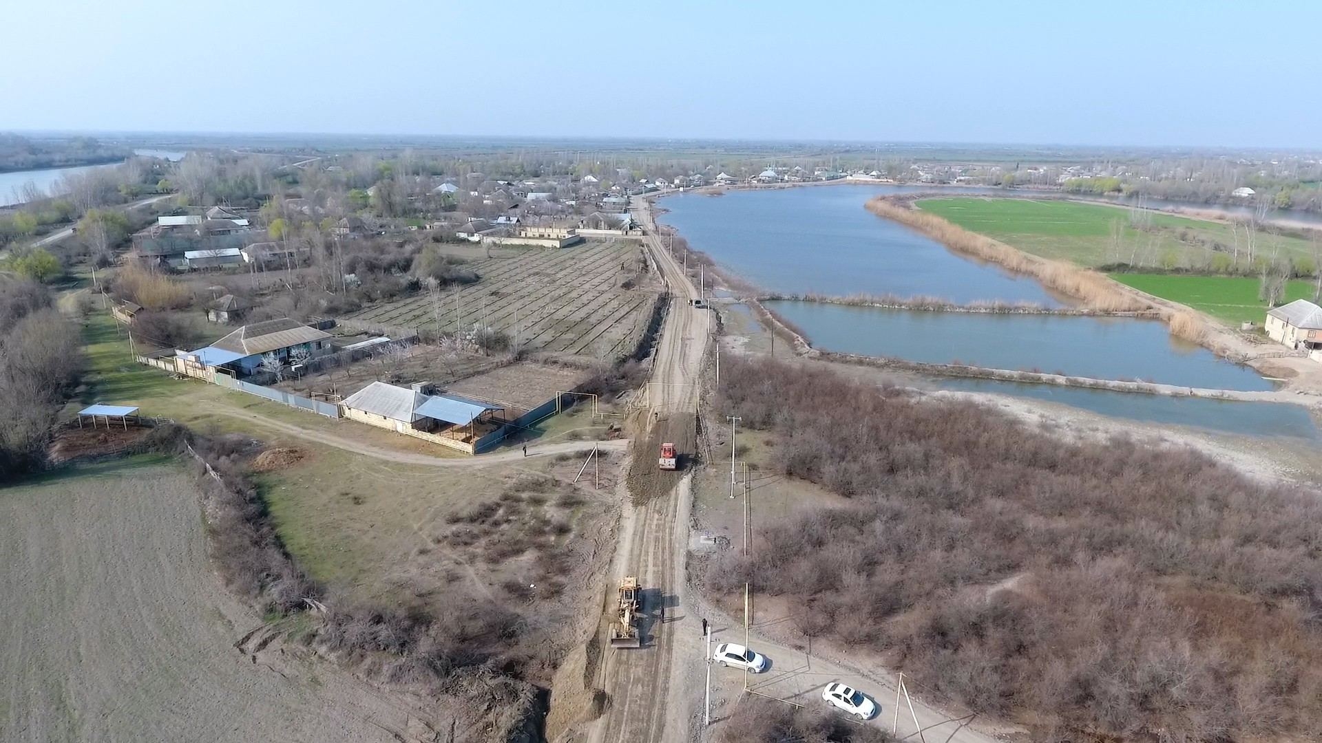 Zərdabda 7 km uzunluğunda avtomobil yolunun yenidən qurulmasına start verilib (FOTO)