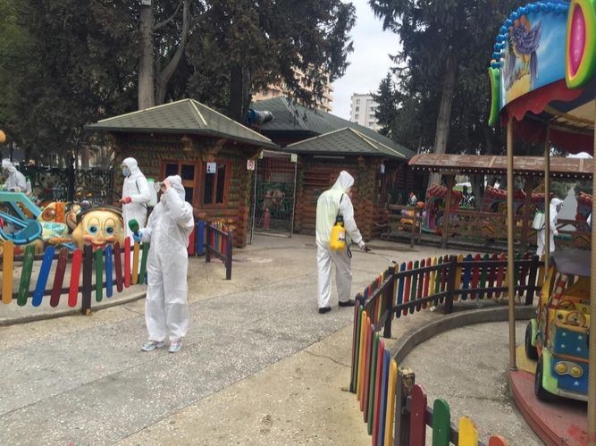 Bakıda tibbi-profilaktik və dezinfeksiyaedici tədbirlər gücləndirilib (FOTO)